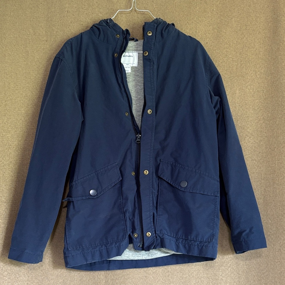 Kids Old Navy Navy Blue Lightweight Jacket Size 10